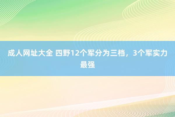 成人网址大全 四野12个军分为三档，3个军实力最强