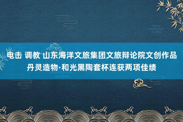 电击 调教 山东海洋文旅集团文旅辩论院文创作品丹灵造物·和光黑陶套杯连获两项佳绩