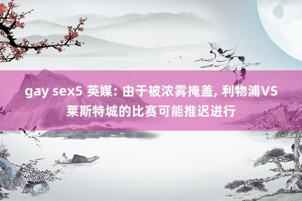 gay sex5 英媒: 由于被浓雾掩盖， 利物浦VS莱斯特城的比赛可能推迟进行